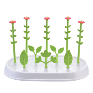 Séchoir à biberons en forme de fleurs de dessin animé avec support amovible, séchoirs portables de voyage <span class=keywords><strong>pour</strong></span> biberons et <span class=keywords><strong>tétines</strong></span> - Product Image 2