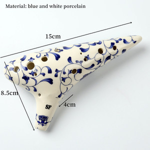 <span class=keywords><strong>Ocarina</strong></span> <span class=keywords><strong>de</strong></span> Porcelana Blanca <span class=keywords><strong>de</strong></span> 12 Orificios en Tono F Soprano, <span class=keywords><strong>Flauta</strong></span> Profesional <span class=keywords><strong>de</strong></span> Cerámica, Gran Venta - Product Image 3