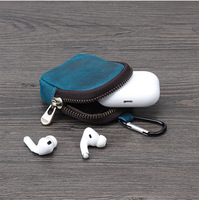 Nouvelle pochette à monnaie en cuir PU souple avec fermeture éclair, mini portefeuille, étui pour écouteurs, porte-clés, accessoire de charme, vente en gros