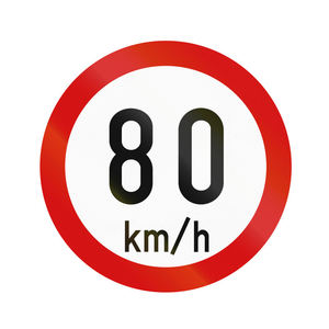 علامة تحذير حركة المرور بسرعة OEM فيلم عاكس علامة الحد الأقصى للسرعة وامض الشمسية عالية الكفاءة - Product Image 2