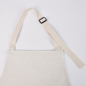 Tabliers pour adultes en lin de jardin de <span class=keywords><strong>cuisine</strong></span> à sublimation personnalisée de haute qualité vierge personnalisée à la mode avec poches - Product Image 2