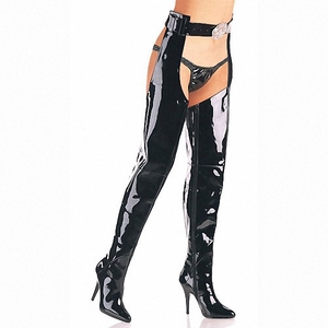 Stivali da Donna <span class=keywords><strong>con</strong></span> <span class=keywords><strong>Tacco</strong></span> Alto 13CM per <span class=keywords><strong>Ballerine</strong></span> Esotiche, Stivali Sexy Sopra il Ginocchio per Nightclub, Scarpe Gotiche, Stivali da Modello - Product Image 4