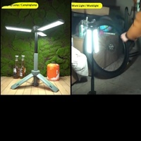 Lampe de camping extérieure ultra-autonome, empilable triangulaire, rétractable, multifonctionnelle, lumière d'ambiance, vente en gros usine
