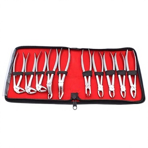 Lot de 10 pinces orthodontiques pour adultes, forceps d'extraction dentaire, instruments chirurgicaux dentaires en acier inoxydable, kit d'outils - Product Image 4
