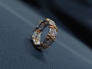 RIZTA JEWELS Hip Hop Luxury <b>Rings</b> High Quality Jewelry 14K Gold Micro Paved Lab Grown Diamond Brilliant Cut Wedding <b>Ring</b> Women's - Product Image 2