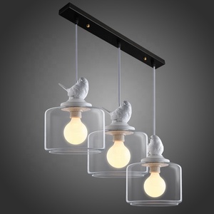 Lampe suspendue en verre style minimaliste moderne avec motif d'oiseau pour restaurant, bar, balcon HM-C-8242 - Product Image 4