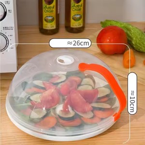 Cubierta de plástico resistente a altas temperaturas para platos de comida, protector contra salpicaduras para microondas con ventilación de vapor, tapa ecológica para olla - Product Image 4