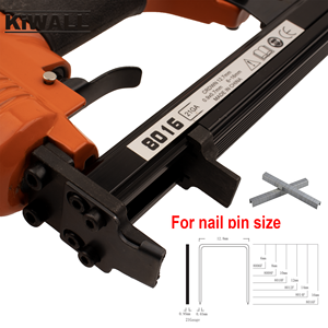 Воздушный степлер 21Ga, 8016 #6-16 мм, степлер для маникюра, штапель для гвоздей, набор инструментов для работы с плотником, U-образные ногти - Product Image 4