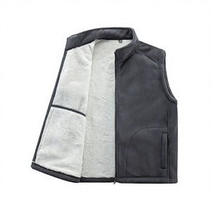 Autumn Winter Men's Vest Zipper Closure Breathable Stand Collar Casual Sleeveless Sports Jacket Outer Wear for Middle-Aged - Product Image 3