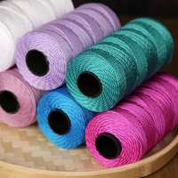 Fil de soie d'été léger en coton de glace Fil de crochet pour bricolage Sac Chapeau Chaussures Fil de polypropylène Fil de crochet Cordon
