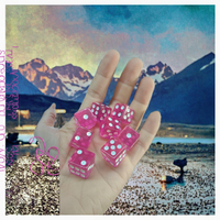 Deskjoy Tamis à dés en acrylique transparent rose vif 16 mm, accessoires de jeu pour l'approvisionnement transfrontalier, à partir de 14 ans