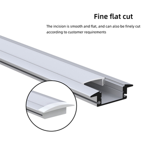 Tùy chỉnh <span class=keywords><strong>LED</strong></span> dải ánh sáng nhôm hồ sơ 17*7 Mét lõm <span class=keywords><strong>LED</strong></span> Nhôm hồ sơ kênh với khuếch tán trắng đen - Product Image 6