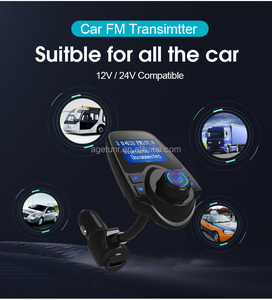 AGETUNR T10 Bluetooth Carde alta calidad al por mayor Kit de manos libres Redio Reproductor de Kit Transmisor FM Nueva llegada - Product Image 5