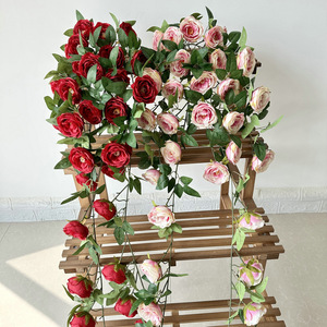 Camelia Decorativa para Colgar en la Pared, 120 cm, Flor de Seda, Decoración para Bodas, Hogar, Hotel, Accesorios de Fotografía - Product Image 3