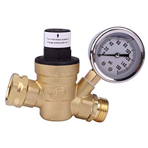 Su sistemleri için göstergesi yüksek akış pirinç vana ile ayarlanabilir su basıncı regülatörü - Product Image 3