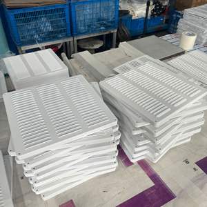 30 ans de fabrication de métal d'aération en aluminium Grille d'aération pour climatiseur Couvercle d'évent mural de purification d'<span class=keywords><strong>air</strong></span> personnalisé - Product Image 1