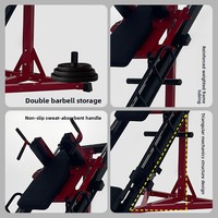 Machine à presser les jambes et appareil de squat à barre double fonction en acier – Équipement de gym de qualité professionnelle pour la remise en forme à domicile