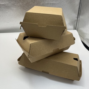 Cajas de Papel Corrugado al por Mayor <span class=keywords><strong>con</strong></span> Diseño de Logotipo Personalizado para Empaque de <span class=keywords><strong>Hamburguesas</strong></span> y Hot Dogs - Product Image 5