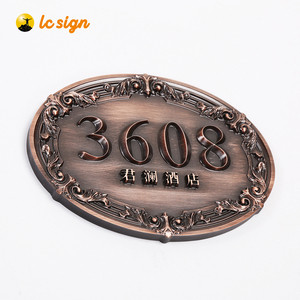 Placas de Número de Casa para Hotel, Personalizadas y Grabadas, Resistentes al Agua, para Uso en Interiores y Exteriores, Venta al Por Mayor - Product Image 5