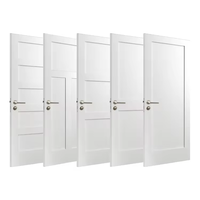 Portes de chambre intérieures au design moderne, prix d'usine, portes en bois massif en acajou pour la maison