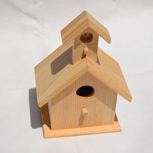 Nido de Pájaro para mascotas de madera cruda personalizada de fábrica para uso en exteriores - Product Image 1