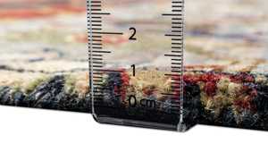 Tapis tibétain en laine et soie noué à la main, revêtement de sol luxueux fait main avec couleurs et motifs personnalisés pour la décoration intérieure - Product Image 2