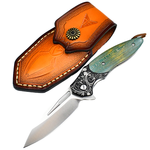 Couteau de poche de survie en plein air de haute qualité, mécanisme d'ouverture rapide portable, acier inoxydable haute dureté - Product Image 1