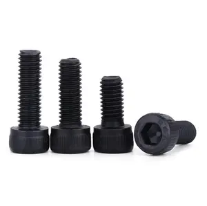 Black Carbon Steel Class 8.8 DIN 912 Allen M2 M2.5 M3 M4 M5 M6 M7 M8 M10 Hex Socket Head Cap Inner Hexagon Screws