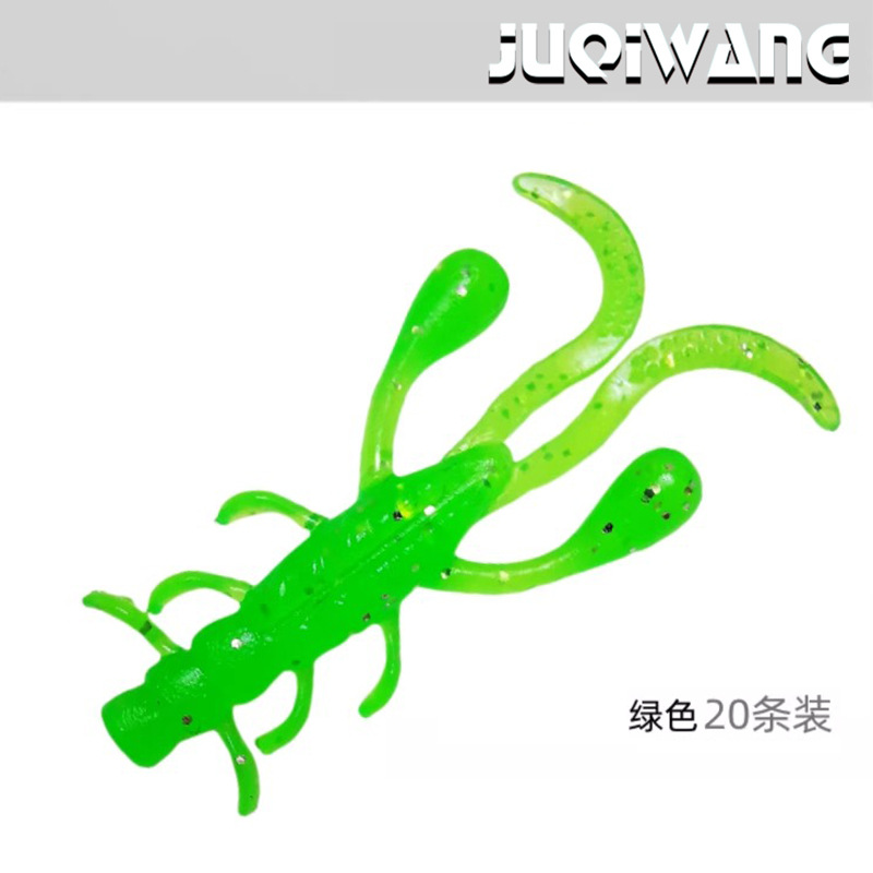 2.5CM - Green Root Fishing Hammer Shrimp [20-Pack]