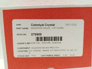Nouvelle et originale électrovanne EVR 3 NC 1/4" Flare 032F8107 pour la réfrigération et le CVC, en stock dans l'entrepôt - Product Image 5