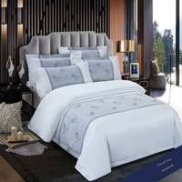 Ensemble de draps en coton 100% de style hôtel 5 étoiles, 4 pièces, avec impression numérique, ensemble de literie décontracté haut de gamme