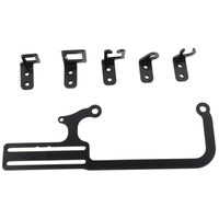 Support de montage de câble de carburateur en alliage d'aluminium, argenté, EZ-EFI pour transmission GM 700R4 ENM014-BK