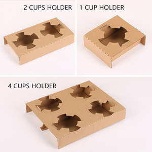 Khay đựng ly cà phê bằng bìa cứng, khay đựng đồ uống cà phê, khay đựng ly giấy 1/2/4 ly - Product Image 6