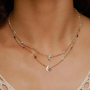 สร้อยคอดาวรุ่งรูปดาวรุ่งสไตล์ย้อนยุคชุบทองแดงสีทองแท้ - Product Image 5