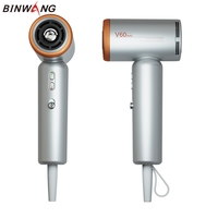 Sèche-cheveux de voyage compact et léger Binwang Mini haute vitesse 1400W, ions négatifs, air froid, prise EU, personnalisable, pour hôtel