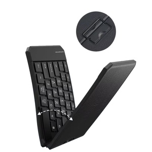 คีย์บอร์ดไร้สายแบบพับได้ตามหลักสรีรศาสตร์ ชาร์จผ่าน USB Type-C น้ำหนักเบา พกพาสะดวก รองรับการใช้งานหลายอุปกรณ์ - Product Image 1