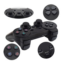 2 PCs USB 2.4G Wireless Game Joystick TV PC Double Vibration Avec Un Récepteur Double Contrôleurs Console de Jeu