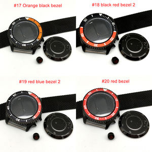 Boîtier de montre en acier inoxydable noir, 42mm, pour NH35/NH35A/NH36, dureté élevée, verre minerai, SKX007 - Product Image 6