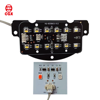 Placa PCBA LED Infrarroja de Luz Blanca CGX CGX-653512S16M01, Fábrica de PCB ODM OEM, Accesorios para CCTV, Visión Nocturna para Cámaras de Seguridad