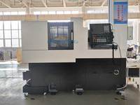 Tour CNC de type suisse haute précision SM205 avec alimentation automatique de barres, 2 broches