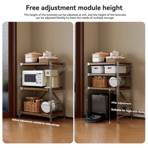 Nouveau Présentoir de Sol Multi-niveaux Style Rétro 2026 – Étagère de Rangement Multifonctionnelle pour Snacks, Idéale pour Balcon et Salon - Product Image 6
