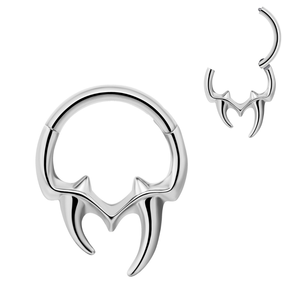 Mode Edelstahl Vergoldeter Piercing Schmuck Fang Hoop Noserings Nickel Free Unisex - Product Image 5