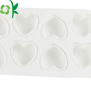 Oksilicone 8 Kim Cương hình trái tim 3D Silicone bánh mousse khuôn trang trí món tráng miệng không dính tái sử dụng <span class=keywords><strong>Pop</strong></span> nướng công cụ khuôn mẫu - Product Image 5