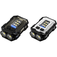 Wason Nouvelle Offre Spéciale Petite Lampe Torche LED Puissante et Pratique 300 Lumens, Lumière à Clipser sur Casque, Mini Lampe de Poche Magnétique Porte-clés