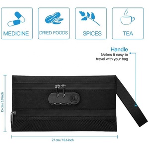 No olor bolsa de hierba de almacenamiento con fibra de carbono forro mantener accesorios para fumar fresco apestoso prueba bolsa - Product Image 2