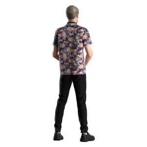 Camiseta de Lujo Sublimada de Alto Rendimiento con Mangas Cortas, Ropa de Golf, Camiseta Polo de Poliéster con Media Cremallera para Hombre - Product Image 6