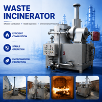 Four de pyrolyse industriel pour déchets, réduction de volume, faibles émissions, élimination thermique, moteur complet pour gaz de combustion