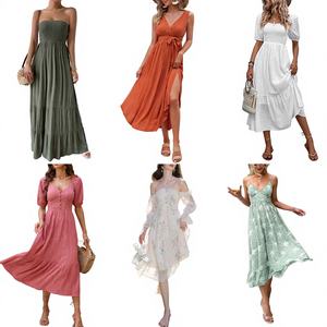 ขายส่งเสื้อผ้า<span class=keywords><strong>ผู้หญิง</strong></span>คุณภาพสูง ราคาถูก ชุดเดรสแฟชั่นสไตล์เรโทรสุดหรู ลายพิมพ์ ชุดลำลองสำหรับ<span class=keywords><strong>ผู้หญิง</strong></span> - Product Image 4