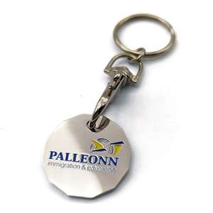 <span class=keywords><strong>Llavero</strong></span> con Moneda de Carrito de Supermercado, Metálico, para Tienda - Product Image 4