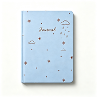 Carnet de notes personnalisé à couverture rigide gaufrée, relié, journal intime sur mesure pour cadeau